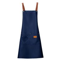 【CW】 Apron Breathable Oilproof Wear resistant Dirt with 2 Pockets Men Household