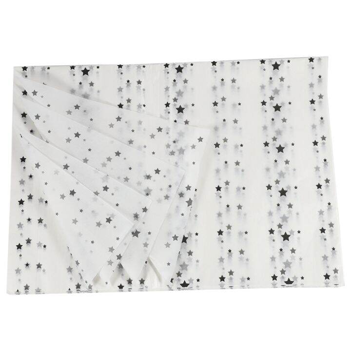 50pcs Stars Translucent Tissue Paper Flower Wrapping Paper Gift