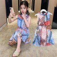 [COD] dress summer 2021 new Korean version of the little girl foreign style childrens beach chiffon princess