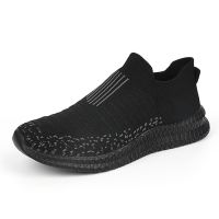 Men Slip on Fashion Sneaker Casual Loafers Shoes Walking Trainers Man Socks Breathable Lightweight Flats Fitness Driving