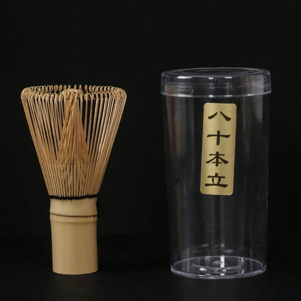 Matcha Green Tea Powder Whisk Natural Bamboo Brush Chasen Japanese