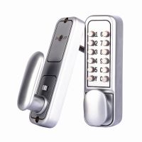 【LZ】 À prova dágua Digital Door Lock Keyless fechadura Home mecânica fechadura da porta de madeira ferro Portão Opener Código