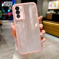 V23E เคสสำหรับ Vivo โทรศัพท์ VRQR 4G 5G S10E Y75 4G เคสลายกากเพชรไล่ระดับสีระดับสูงเคสกันกระแทกกล้องรวมทุกอย่างใสไล่ระดับสี