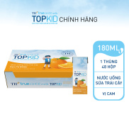 Thùng 48 hộp sữa trái cây TOPKID hương cam tự nhiên TH True Juice Milk