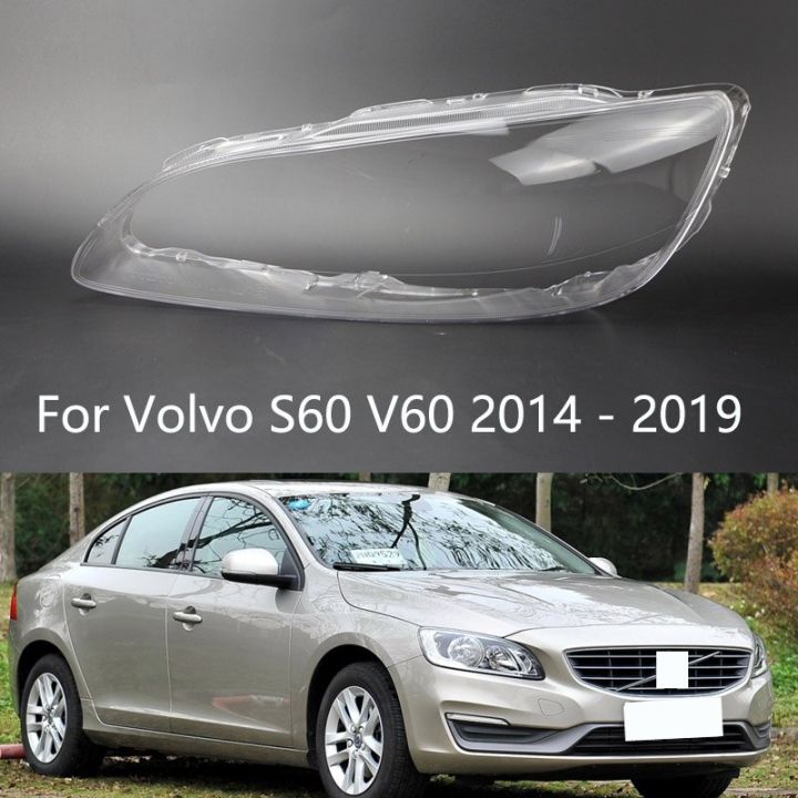 เลนส์-lampu-depan-mobil-สำหรับวอลโว่-s60-v60-2014-2015-2016-2017-2018-2019อะไหล่ฝาครอบรถยนต์ด้านหน้า