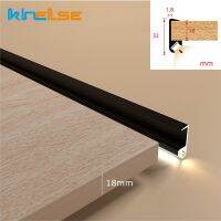 LED Cabinet Strip Light Wardrobe 45 Degree Oblique Lighting Splint Light for 18mm Wide Board Sensor Aluminum Profile Bar Lamp  by Hs2023