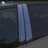 Airspeed For Subaru Forester XV Outback Accessories Car Window B Pillars Cover Trim Mouldings Glossy Black Exterior Car Stickers