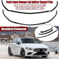 【CC】 Front Lower Splitter Canard Trim Mercedes-benz A Class W177 A180 A220 A250 for 2019 2020 2021 2022