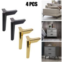 hotx【DT】 4pcs Gold Table Legs Metal Sofa Bed Leg Iron Desk Cabinet To The Dresser Foot