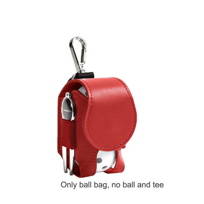 guliang630976 PU Leather Golf Ball กระเป๋าเก็บมินิแบบพกพากอล์ฟเอวกระเป๋ากีฬาอุปกรณ์เสริม