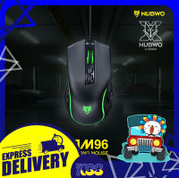 เกมมิ่งเมาส์เสียงเงียบ เม้าเกมมิ่งส์ พร้อมส่ง NUBWO NM-96 Black Gaming Mouse Silent 7 Color LED สินค้ารับประกัน 1 ปี