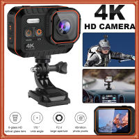 DV Action Camera 60FPS 4K พร้อมหน้าจอควบคุมระยะไกลกล้องวิดีโอกีฬากันน้ำเครื่องบันทึกไดรฟ์ Sports Video Recorder Helmet