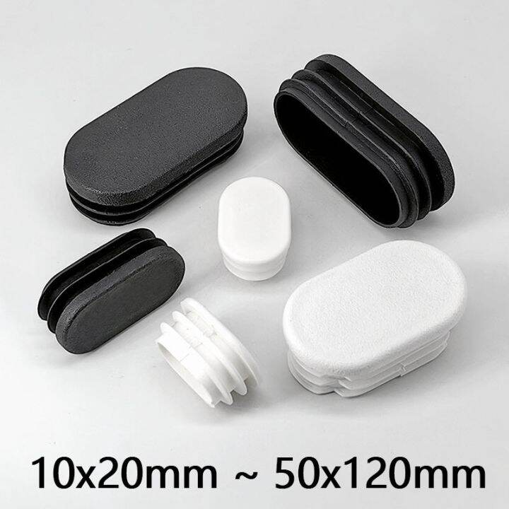 Oval Oblong Plastic Tubes End Caps Bungs Blanking Plugs Pipe Inserts