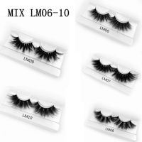 เรซิ่น 3D Mink Lashes ชุด 25 มม. Fluffy Lash พร้อม Applicator ชุดขนตาปลอมพร้อมแหนบ Mink ขนตาปลอมพร้อมกระเป๋าโฮโลแกรม