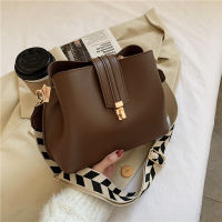 Vintage Simple Small PU Leather Bucket Crossbody Bags For Women  Designer Fashion Lady Luxury Shoulder bags Handbags bags