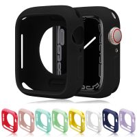 Soft Silicone Case for Apple Watch 45mm 44mm 42mm 41mm 40mm 38mm Cover Protection Shell For iWatch series 8 7 6 5 4 3 SE Bumper