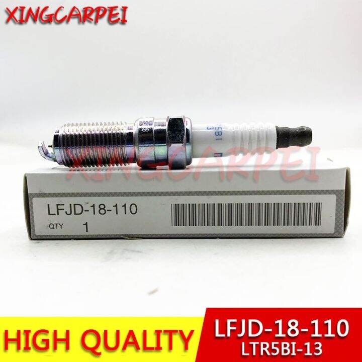 4pcs LFJD-18-110 LTR5BI-13 Iridium Spark Plug fit for Mazda 3 5 6 CX-7 ...