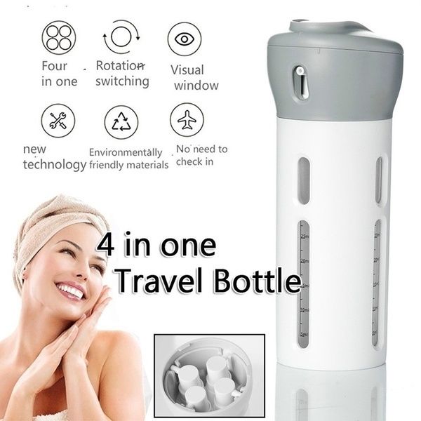 4in1-travel-bottle-set-ขวดแบ่งพกพา-ขวดแบ่งหัวปั้ม-ชุดขวดแบ่งครีม-ขวดแบ่งเจลพกพา-ขวดแบ่งครีม-ขวดแบ่งน้ำยา-ขวดแบ่งของเหลว-1-อัน-แบ่งได้-4-ขวด