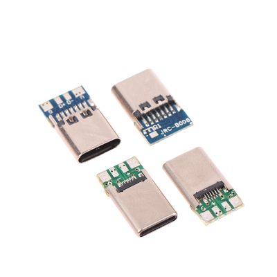 5/10PCS USB3.1 TypeC male/Female Connectors Jack Tail USB Male Plug Electric Terminals Welding DIY Data Cable Support PCB Board