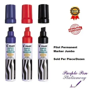 Pilot Jumbo Permanent Markers Blue (Dozen)