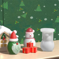 3D Christmas Candle Mold DIY Epoxy Resin Candle Mold 3D Christmas Candle Mold Hat Santa Claus Silicone Mold Snowman Silicone Soap Mold Candle Making Home Decoration Epoxy Resin Candle Making Mold Christmas Candle Decoration Gifts Silicone Mold For