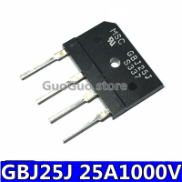 สแต็ค GBJ25J 5ชิ้นดั้งเดิม-4 25A /1000V วงจรเรียงกระแสเต็มคลื่นแบบบริดจ์