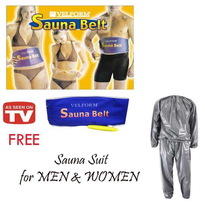 Weight Loss Sauna Belt with FREE Unisex Sauna Suit Lazada PH