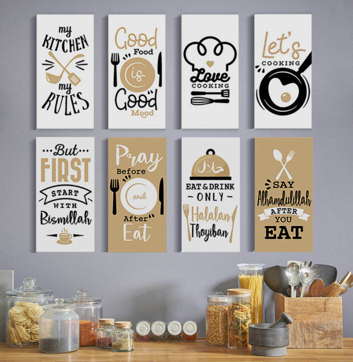 Hiasan Dinding Dapur bingkai Foto Gantung minimalis Edisi Kitchen