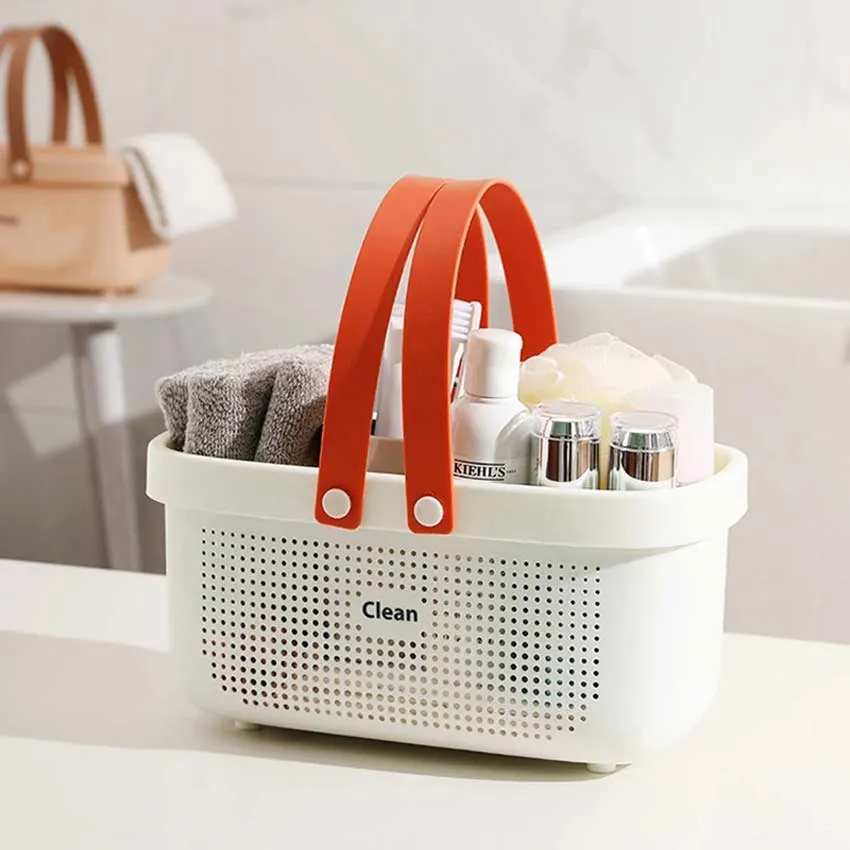 Portable Shower Caddy Basket Plastic Organizer Storage Tote With Handles  Toiletry Bag Bin Box For Bathroom Kitchen Dorm Room