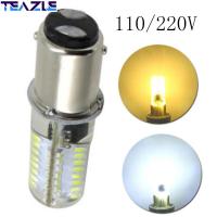 TEAZLE โคมไฟคริสตัลสำหรับเครื่องเย็บผ้า64SMD 110/120V,หลอดไฟคอร์น LED BA15D