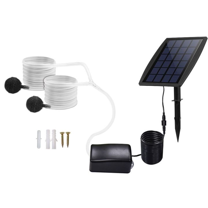 Solar Air Pump Kit Inserting Ground Water Air Pump Oxygenator Solar 