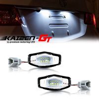 Lampu Plat Mobil ซีนอนแอลอีดี Putih 18-SMD, 2ชิ้น Kekutinggi สำหรับนักบิน Honda Civic Accord Acura MDX TL TSX RDX ILX Dll