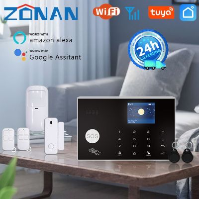 【hot】☄❍  ZONAN G30 Security Alarm System Wifi Tuya Gsm Burglar 433MHz Apps With Sensor Detector