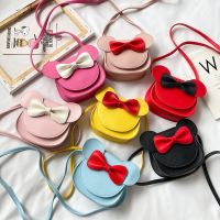 Fashion Girl Coin Purse Handbag Children Wallet Small Coin Box Bag Cute Mouse Bow Kid Money Bag Baby Rabbit Shoulder Bag Purse