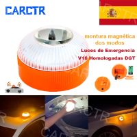 【LZ】▪✠  Luz de emergência do carro V16 LED luz estroboscópica lâmpada de acidente rodoviário bateria substituível luz de advertência impermeável luz de reparo