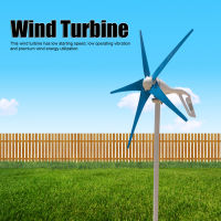 กังหันลมปั่นไฟ ไฟเบอร์ไนล่อน สีฟ้า 5 ใบมีด อลูมิเนียมอัลลอยด์ Wind Turbine Generator 300W