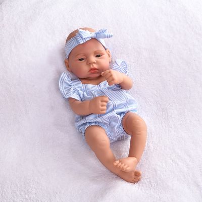 hot！【DT】❡▥  45cm Reborn Dolls Baby African Real Lifelike Silicone Gifts Children