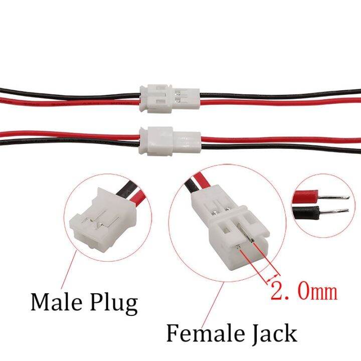 1-2-5pair-ph2-0-2pin-jst-wire-connectors-pitch-2-0mm-jst-2p-micro-male-plug-female-jack-diy-electrical-cable-adapter-10-15-20cm