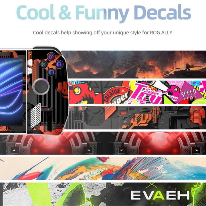 decal-stickers-for-game-consoles-game-console-skin-ultra-thin-decals-cool-pattern-anti-fingerprint-protective-decal-sticker-for-rog-ally-game-consoles-enjoyable