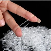 【CW】 200/1000pcs pack Rubber Hairband Rope Silicone Ponytail Holder Elastic Hair Tie Rings Accessories