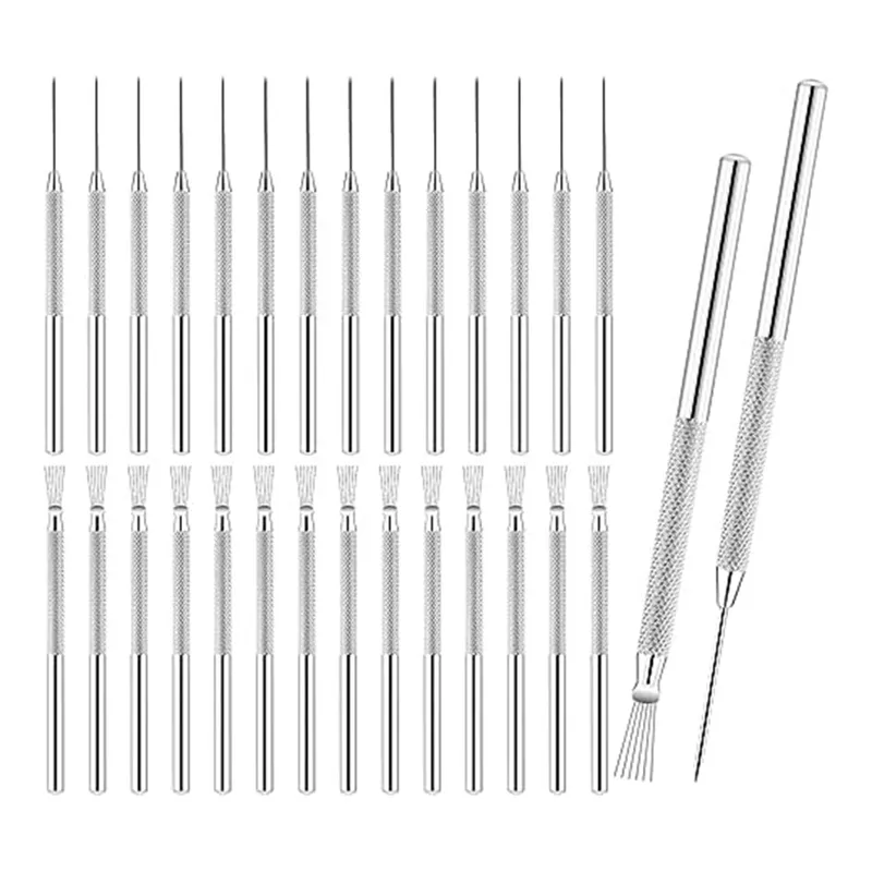 30 Pieces Clay Needle Tools and Pottery Feather Line Texture Tools,Ceramic  Clay Sculpting Tool Kit,For Ceramic Sculpture