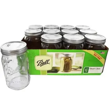 Ball 16 oz. Wide Mouth Pint Glass Jar (12-Pack/Case) 14400-66000