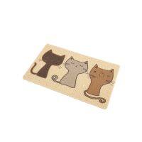 【CC】 Litter Supplies Floor Trapping Sitting Feeding Matts Claw Grinding Plastic Mats Dog Urine Cleaning