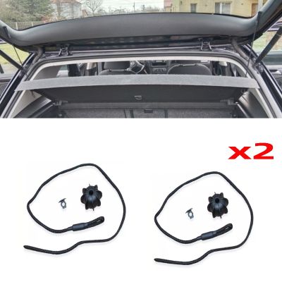 2x Interior Car Parcel Trunk Shelf Lid String Holder Line Strap Rope For VW Golf 5 6 GTI Rline R32 Rabbit MK5 MK6 1K6863447A9B9