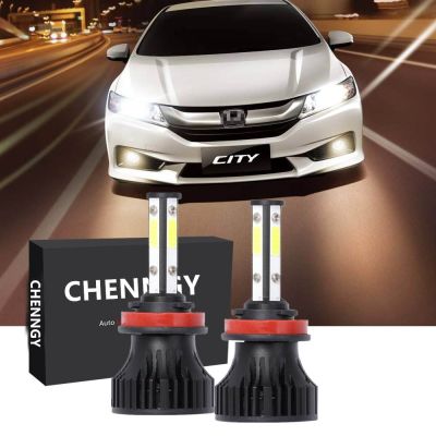 หลอดไฟหน้า LED H11 สีขาวสว่าง สําหรับ HONDA city t9a 2014-2019 2 ชิ้น 2PCS