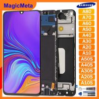 MagicMeta Incell ชุด A30 A20 A40 Samsung Galaxy A10 A50 A60 A70 A10s A20s A30s A50s LCD TFT ชุดดิสเพลย์หน้าจอสัมผัสพร้อมชุดประกอบเฟรมพร้อมเครื่องมือซ่อมและกาวฟรี