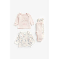 ชุดนอนเด็กเล็ก Mothercare love mummy organic cotton pyjamas - 2 pack ZA092