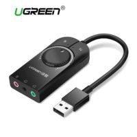 Ugreen USB Sound Card External USB Audio Adaptor บริการเก็บเงินปลายทาง