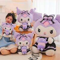 คาวาอี้ Sanrio Kuromi มอนสเตอร์นิ่มเติมตุ๊กตาน่ารักหมอนของเล่นเครื่องประดับโซฟาสำหรับของขวัญวันเกิดสำหรับเด็กเด็กผู้หญิง35-60Cm