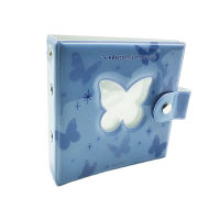 3inch muticolors Photo Album Can Replace Inner Pages 20 Sheet Loose Leaf PP Butterfly Love Three-Hole Picture Storage Case Album